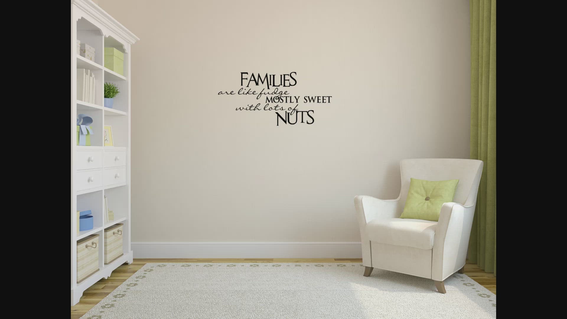 Family Wall Decal Families Are Like Fudge Removable Wall Decal
