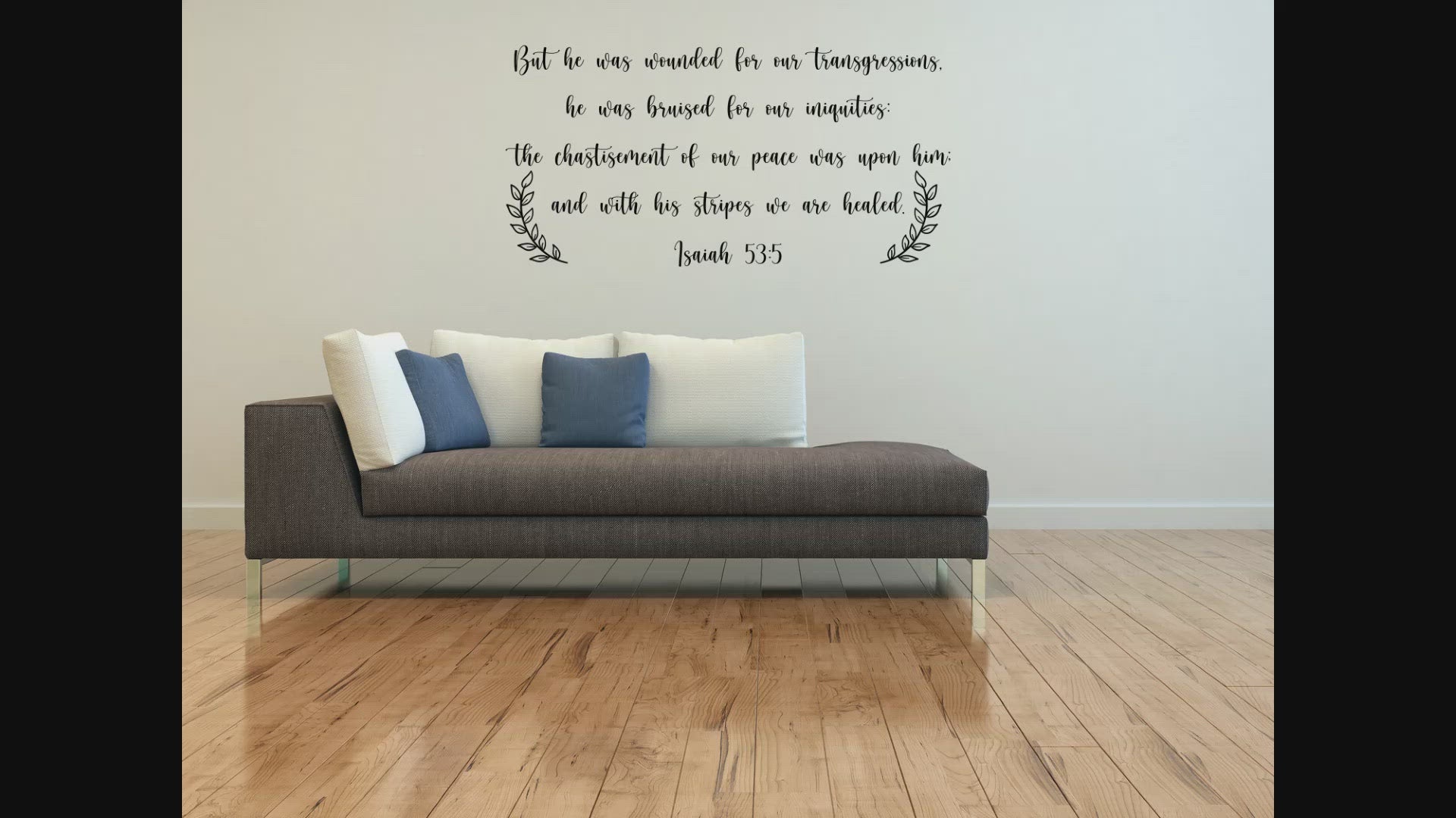 Isaiah 53:5 Scripture Wall Decal