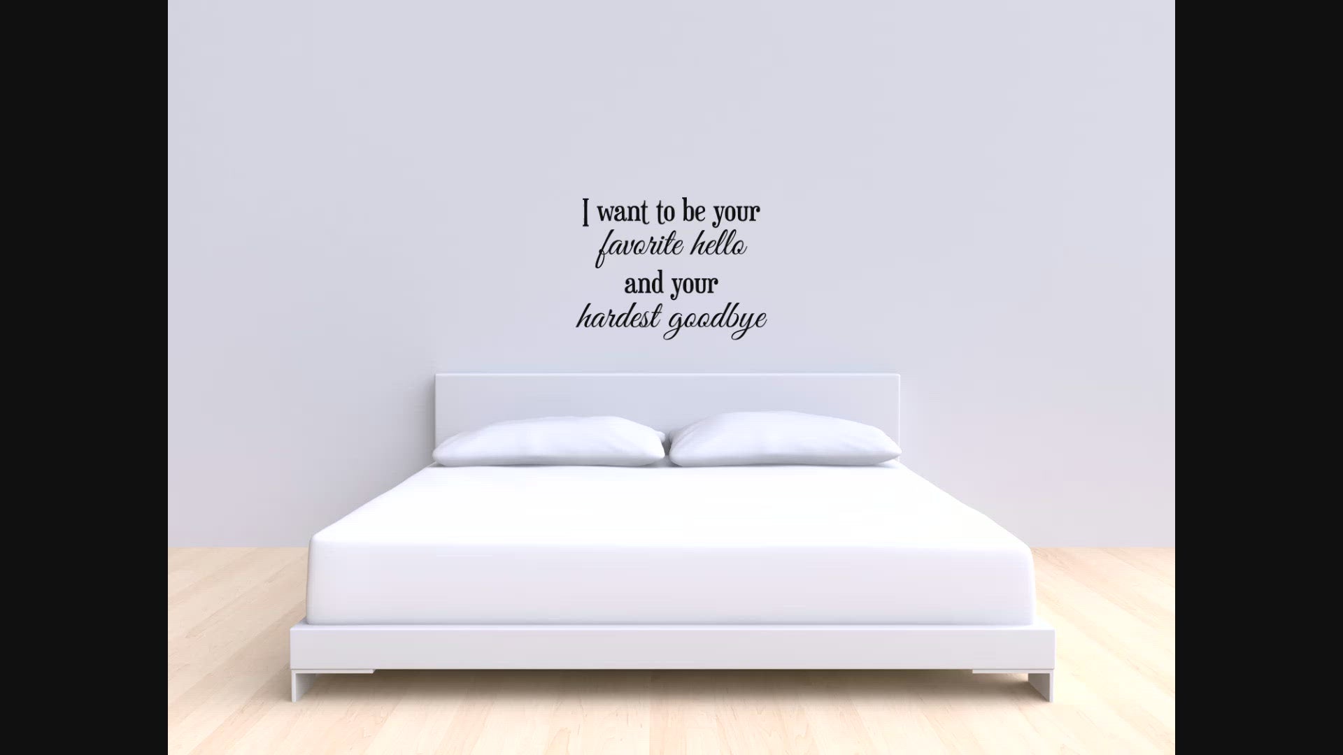 I Want To Be Your Favorite Hello Quote Sticker