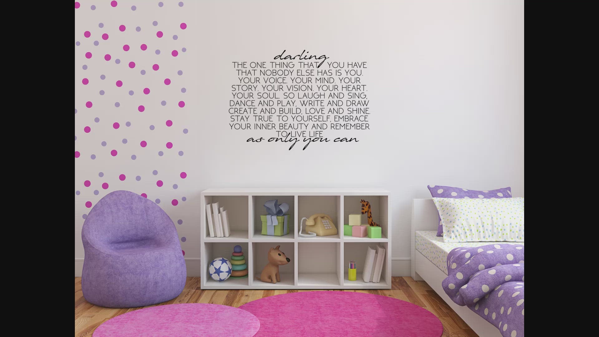 Darling Girl's Room Wall Decal