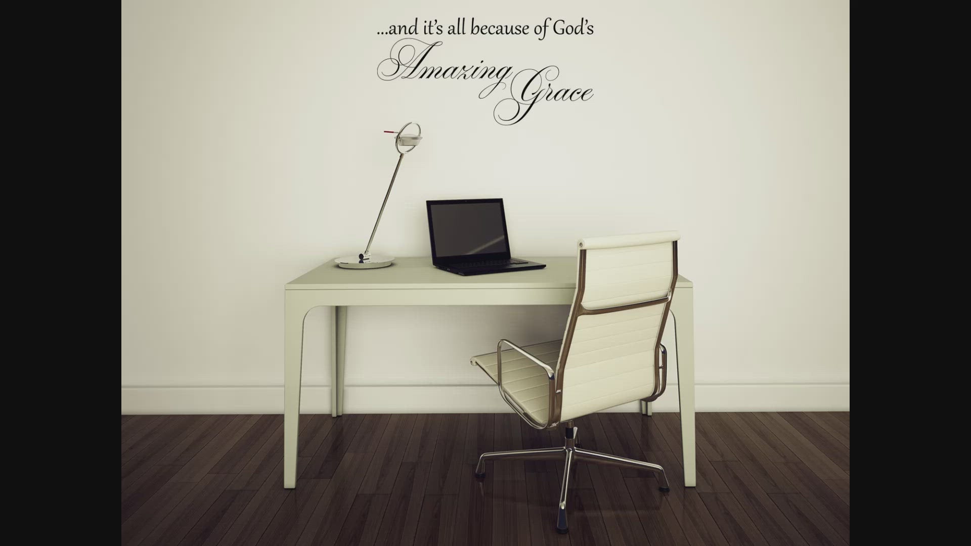 All Because of God's Amazing Grace Wall Decal