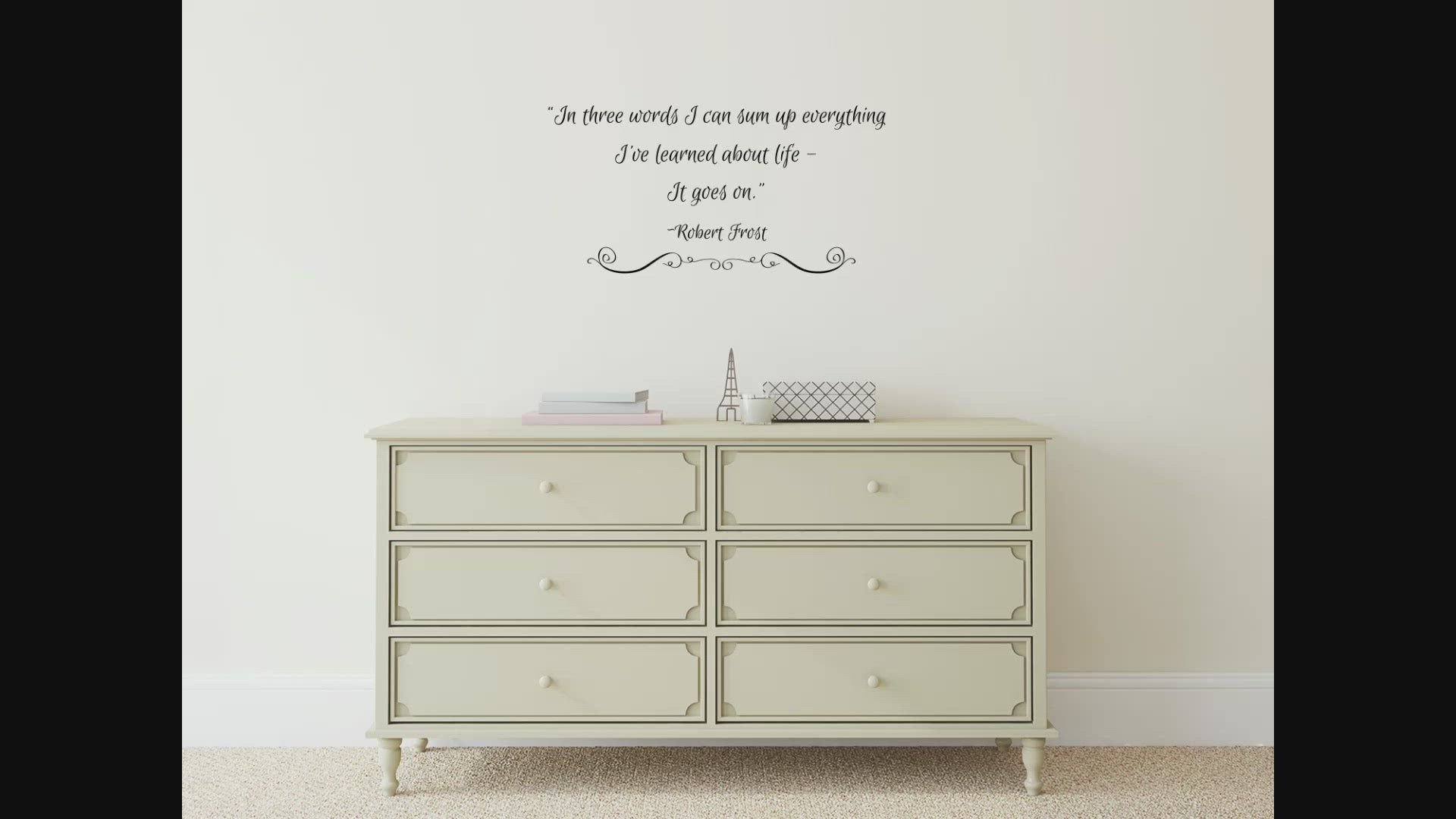 Robert Frost Decal Wall Vinyl Decal - Living Room Decal - Inspirational Wall Decal - Vinyl Wall Art - Wall Quote Decal