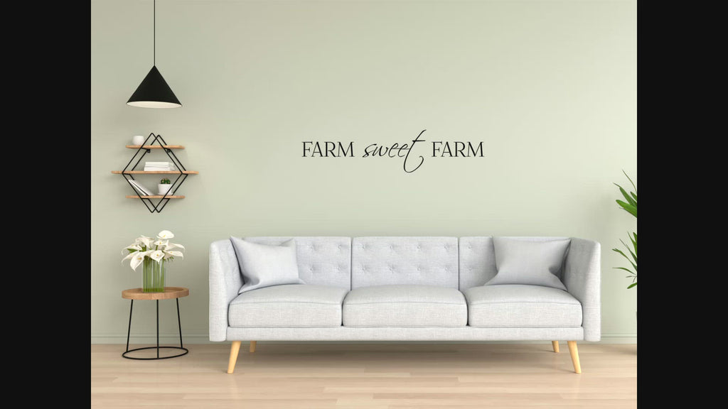 Farm Sweet Farm Removable Wall Decal