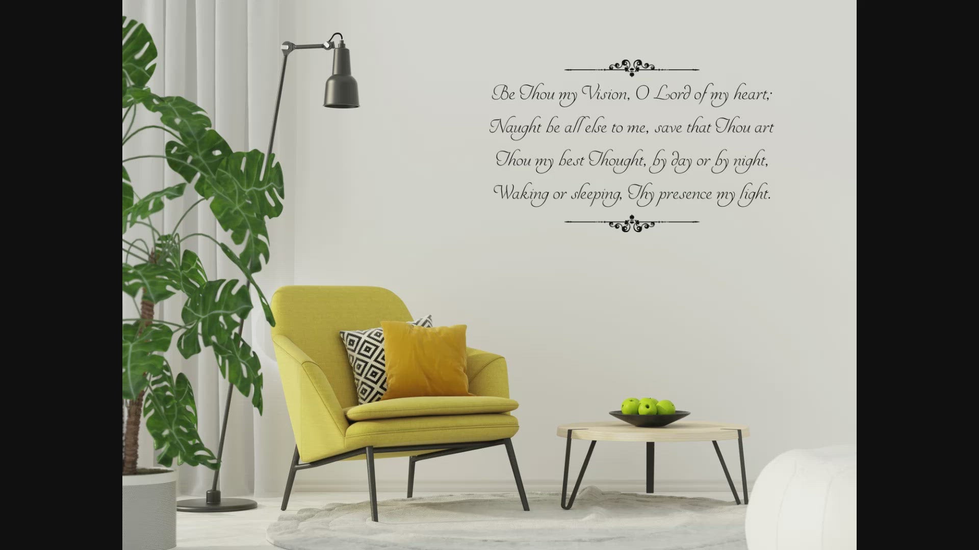 Removable Be Thou My Vision Wall Decal – Christian Home Decor Idea