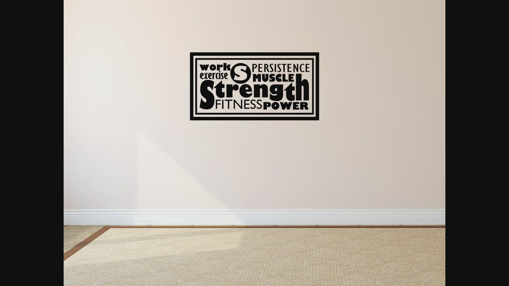 Work Exercise Office Wall Sticker