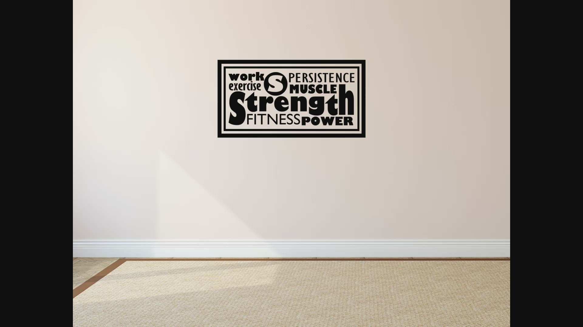 Work Exercise Office Wall Sticker
