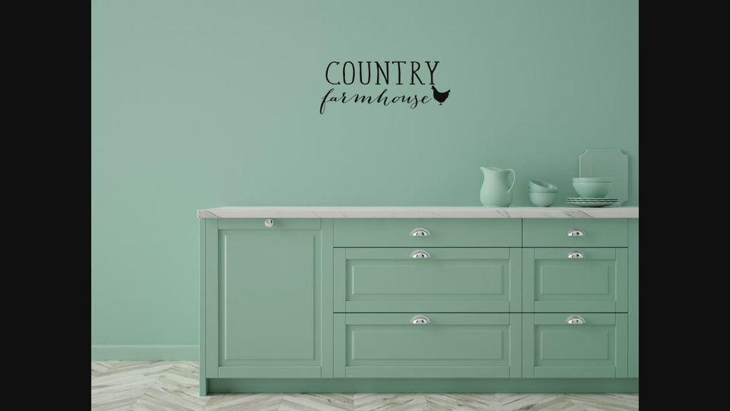 Country Farmhouse Wall Decal