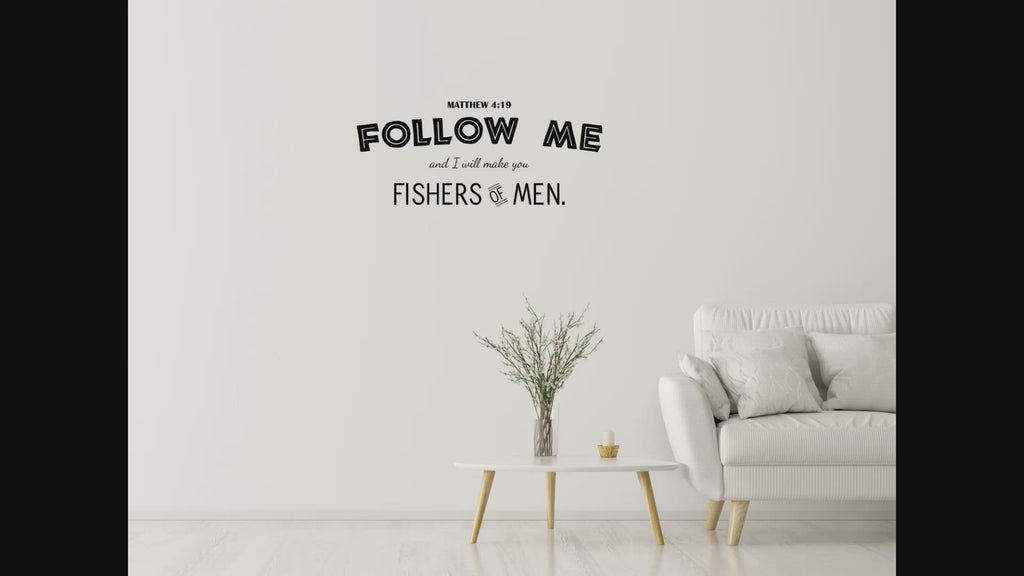 Fishers Of Men Christian Inspirational Wall Decal
