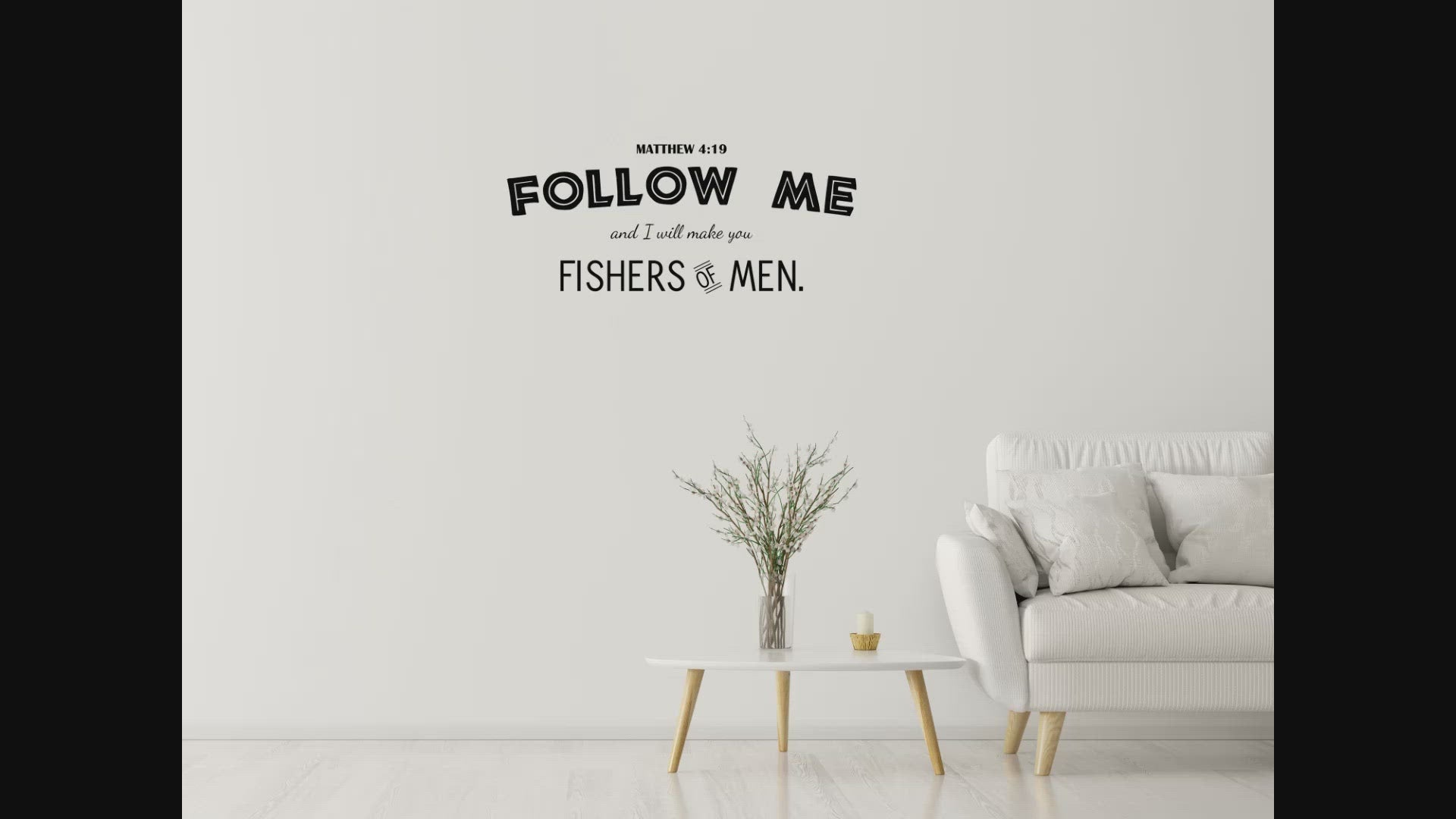 Fishers Of Men Christian Inspirational Wall Decal