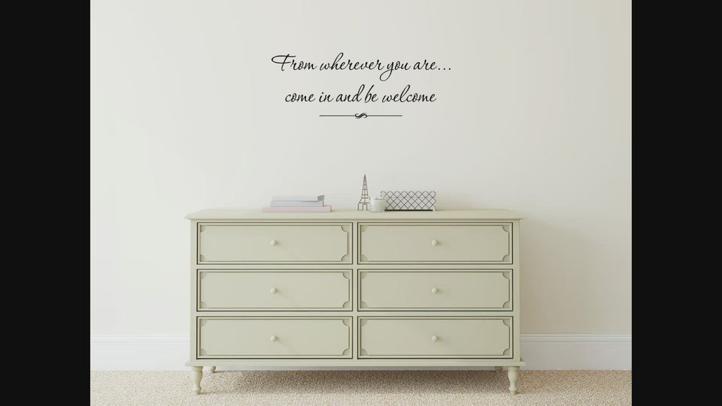 From Wherever You Are Removable Wall Decal