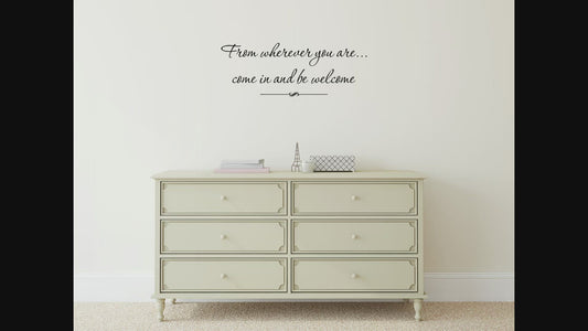 From Wherever You Are Removable Wall Decal