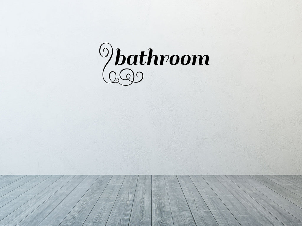 Bathroom Sign Decal Wall Stickers - Inspirational Wall Decals Vinyl Wall Decal Done 