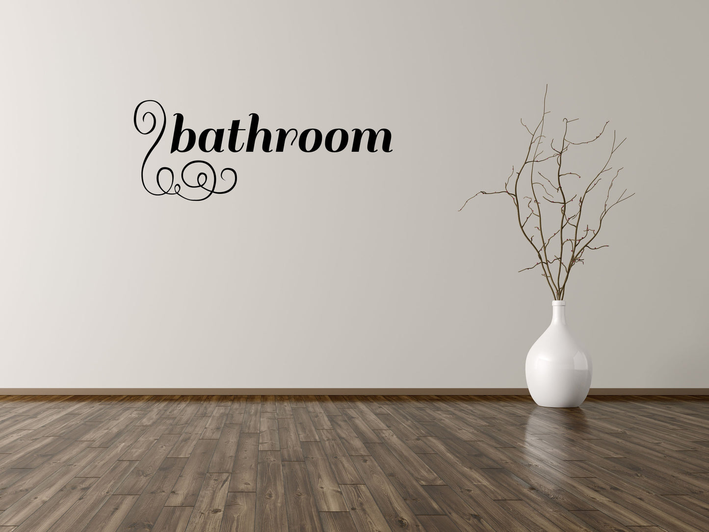 Bathroom Sign Decal Wall Stickers - Inspirational Wall Decals Vinyl Wall Decal Done 