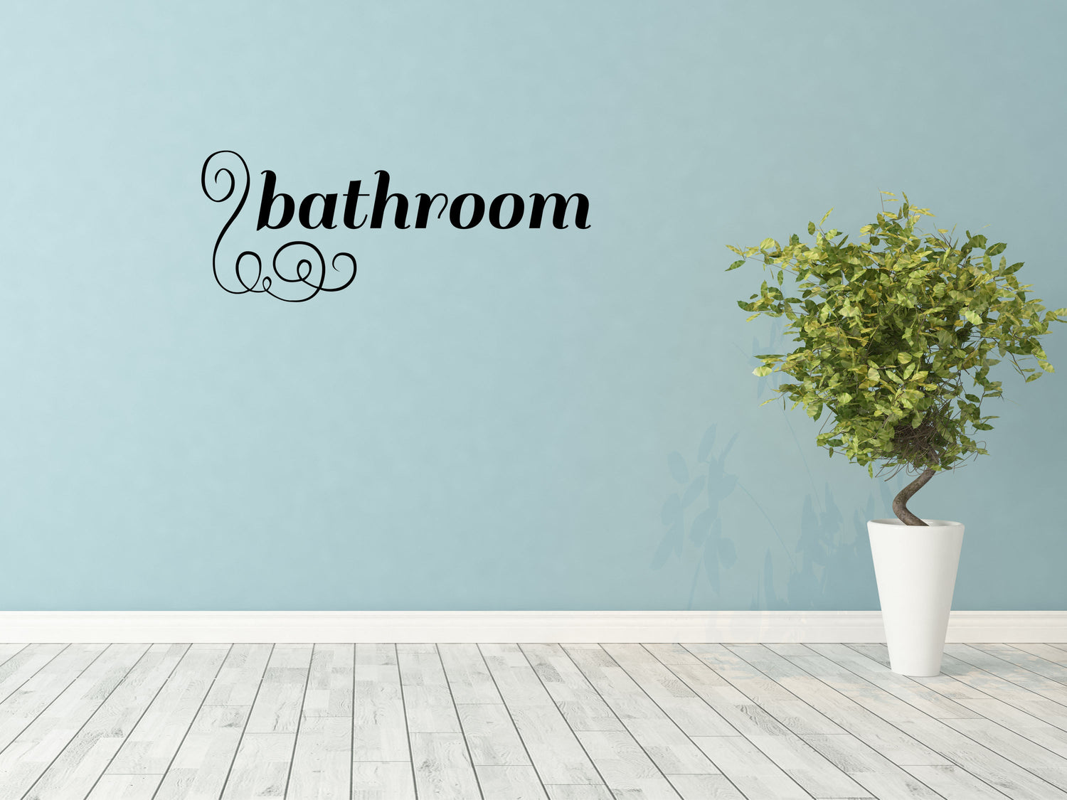 Bathroom Sign Decal Wall Stickers - Inspirational Wall Decals Vinyl Wall Decal Done 