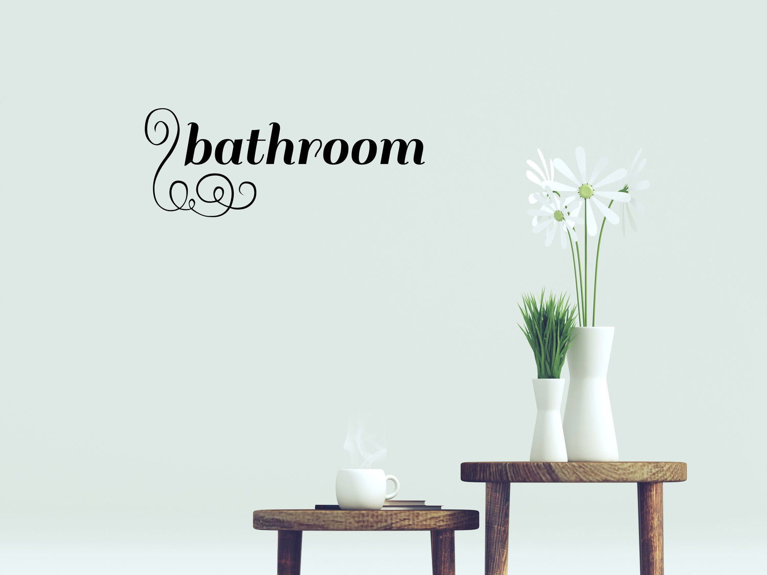 Bathroom Sign Decal Wall Stickers - Inspirational Wall Decals Vinyl Wall Decal Done 