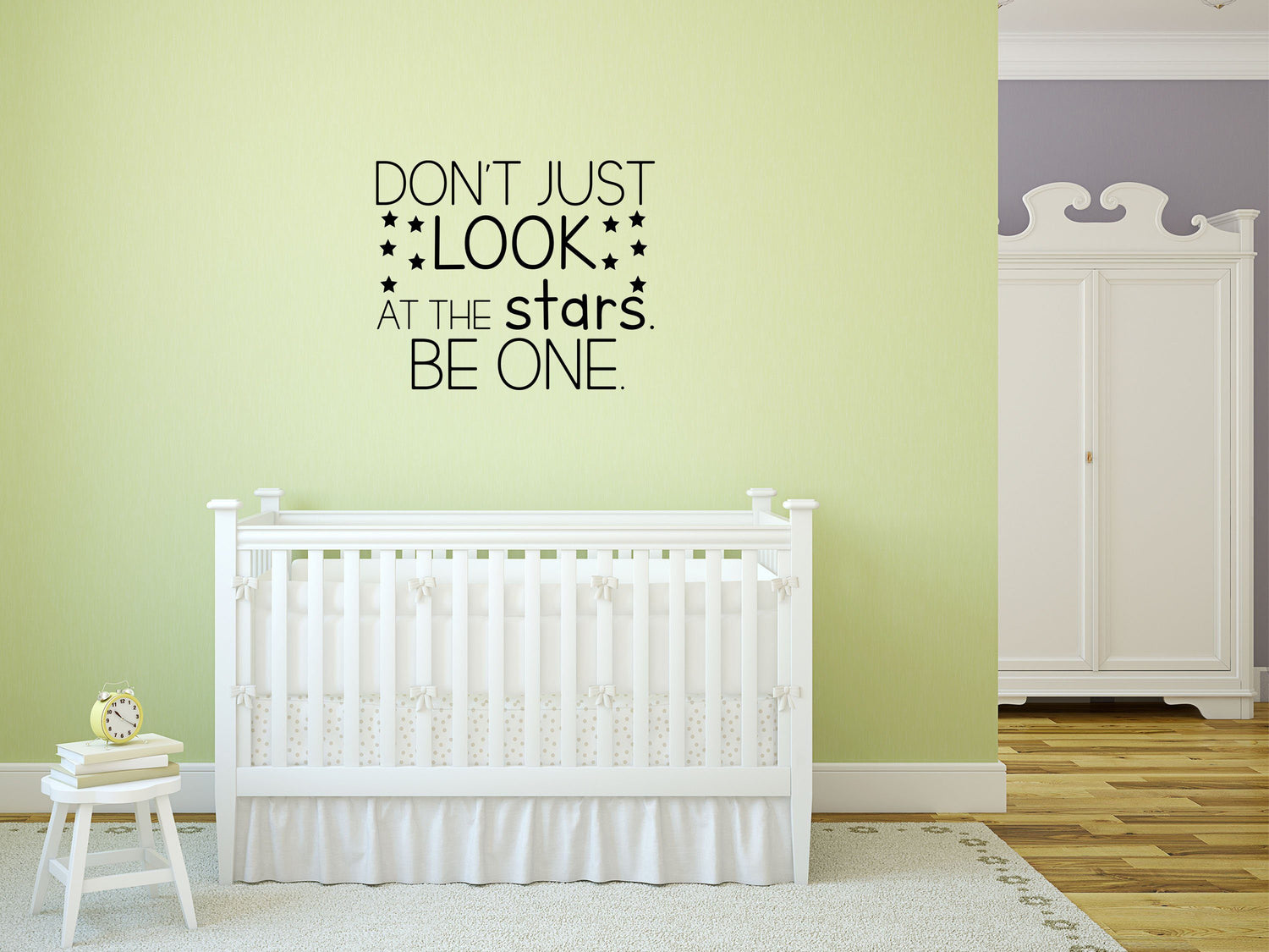 Be A Star Decal - Be A Star Decor - Star Wall Decal - Don't Just Look At The Stars Decor - Stars Wall Art Vinyl Wall Decal Inspirational Wall Signs 