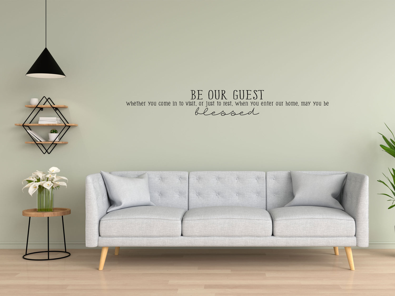 Be Our Guest - Guest Room Decor - Guest Room Wall Decal - Be Our Guest Home Decor - May You Be Blessed Wall Art Vinyl Wall Decal Inspirational Wall Signs 