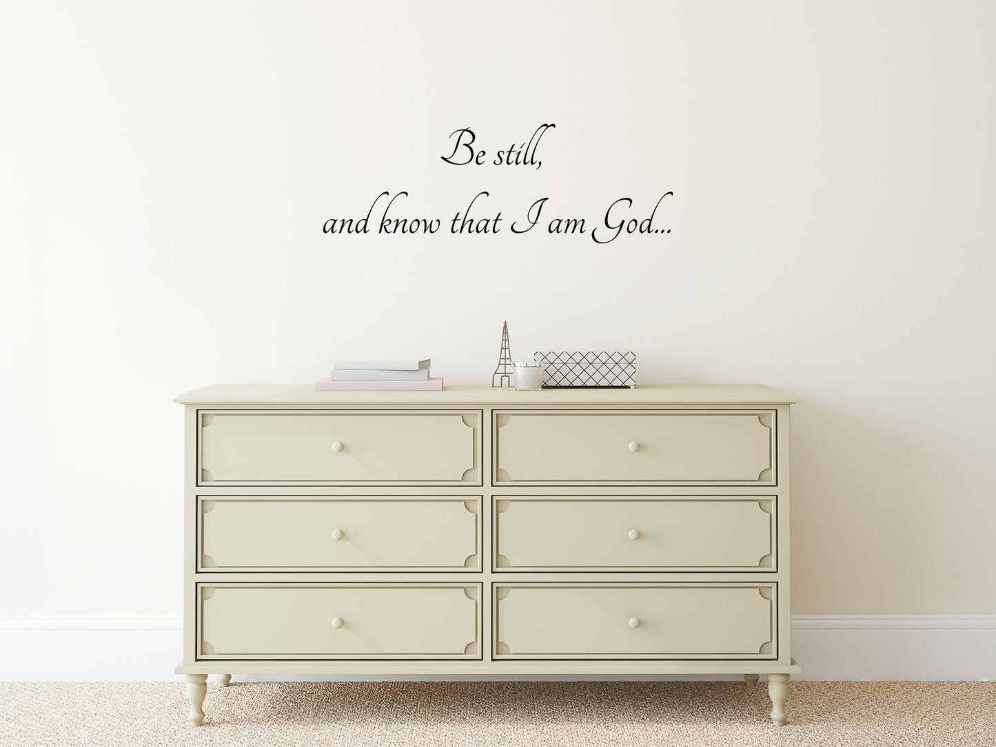 Be Still and Know that I am - God Scripture Wall Decals Vinyl Wall Decal Inspirational Wall Signs 