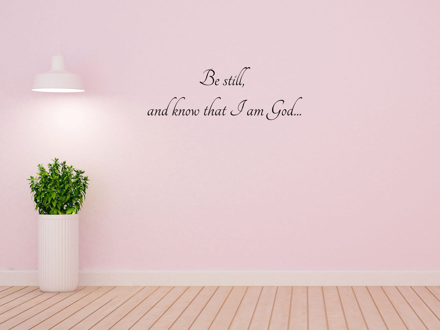 Be Still and Know that I am - God Scripture Wall Decals Vinyl Wall Decal Inspirational Wall Signs 