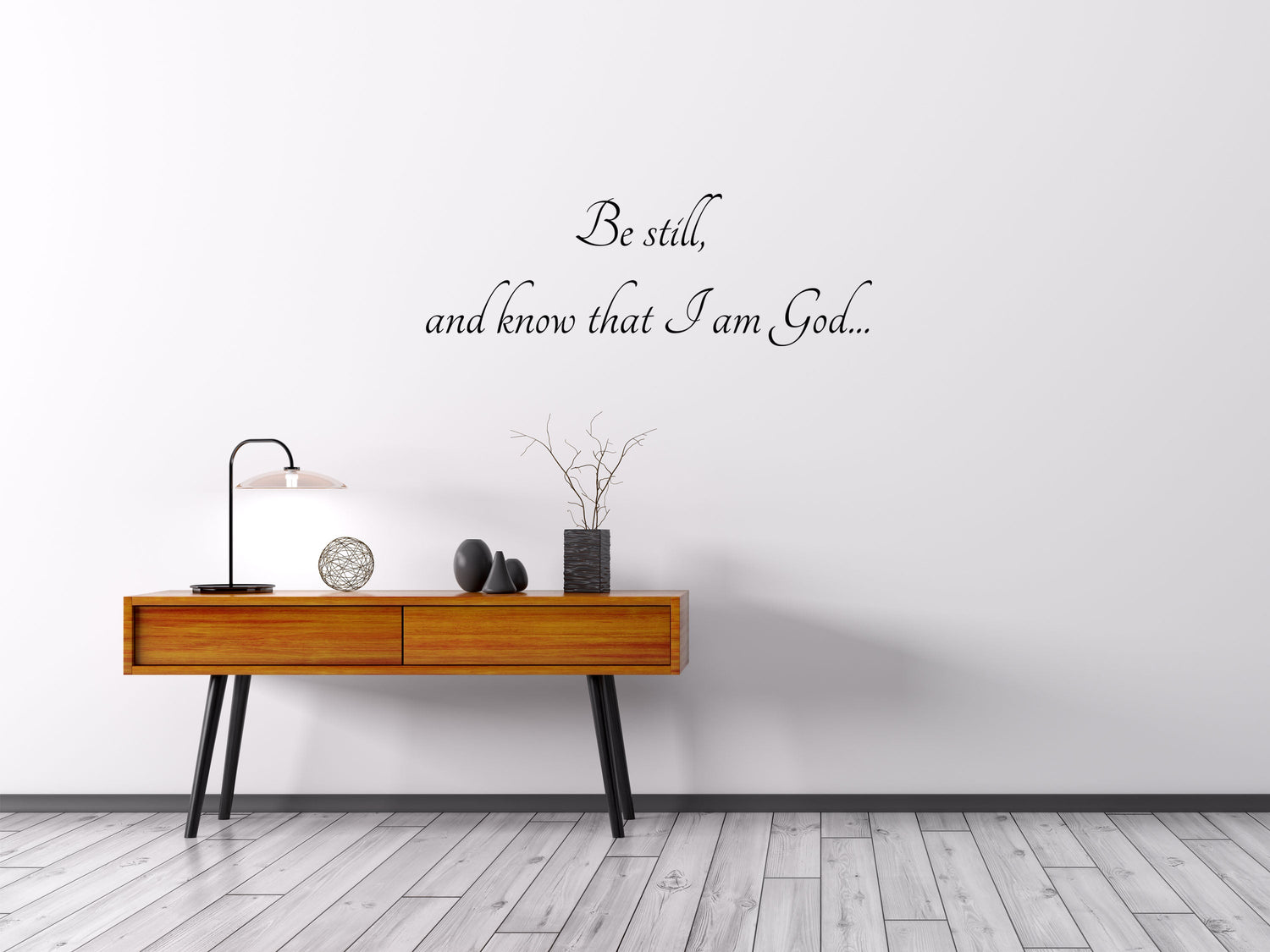 Be Still and Know that I am - God Scripture Wall Decals Vinyl Wall Decal Inspirational Wall Signs 