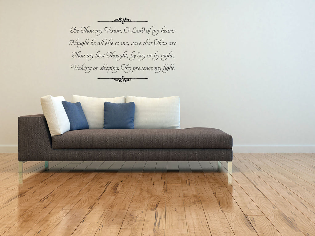 Be Thou My Vision Church Hymn Decal Sticker Vinyl Wall Decal Done 