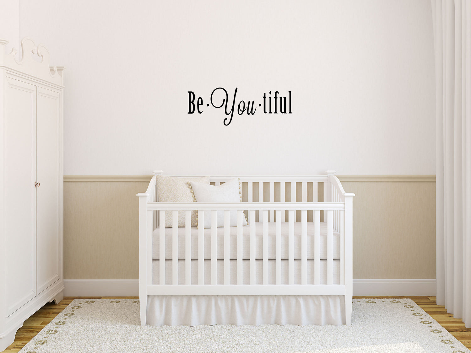 Be You Tiful Bedroom Quote Sticker Vinyl Wall Decal Inspirational Wall Signs 