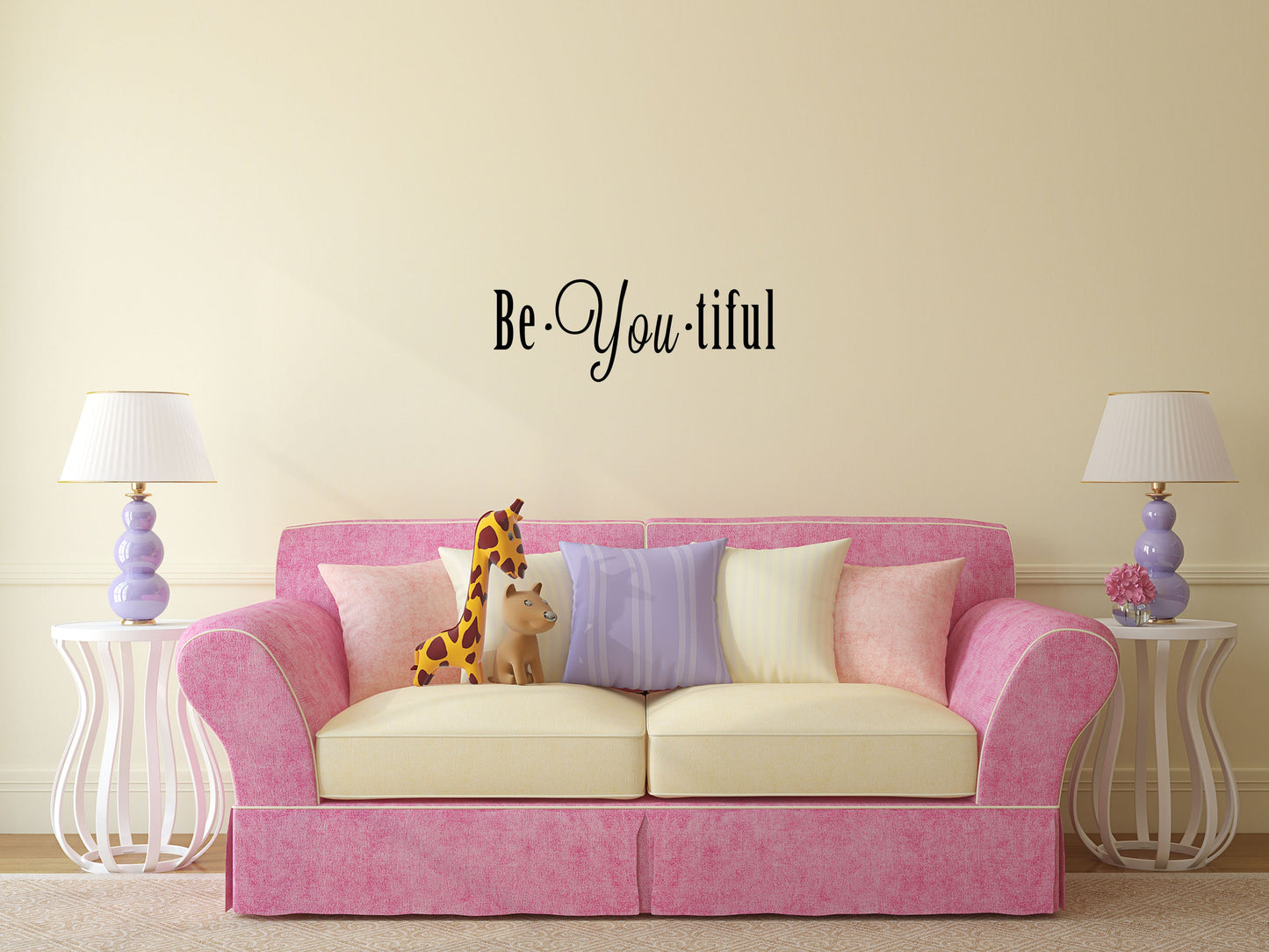 Be You Tiful Bedroom Quote Sticker Vinyl Wall Decal Inspirational Wall Signs 