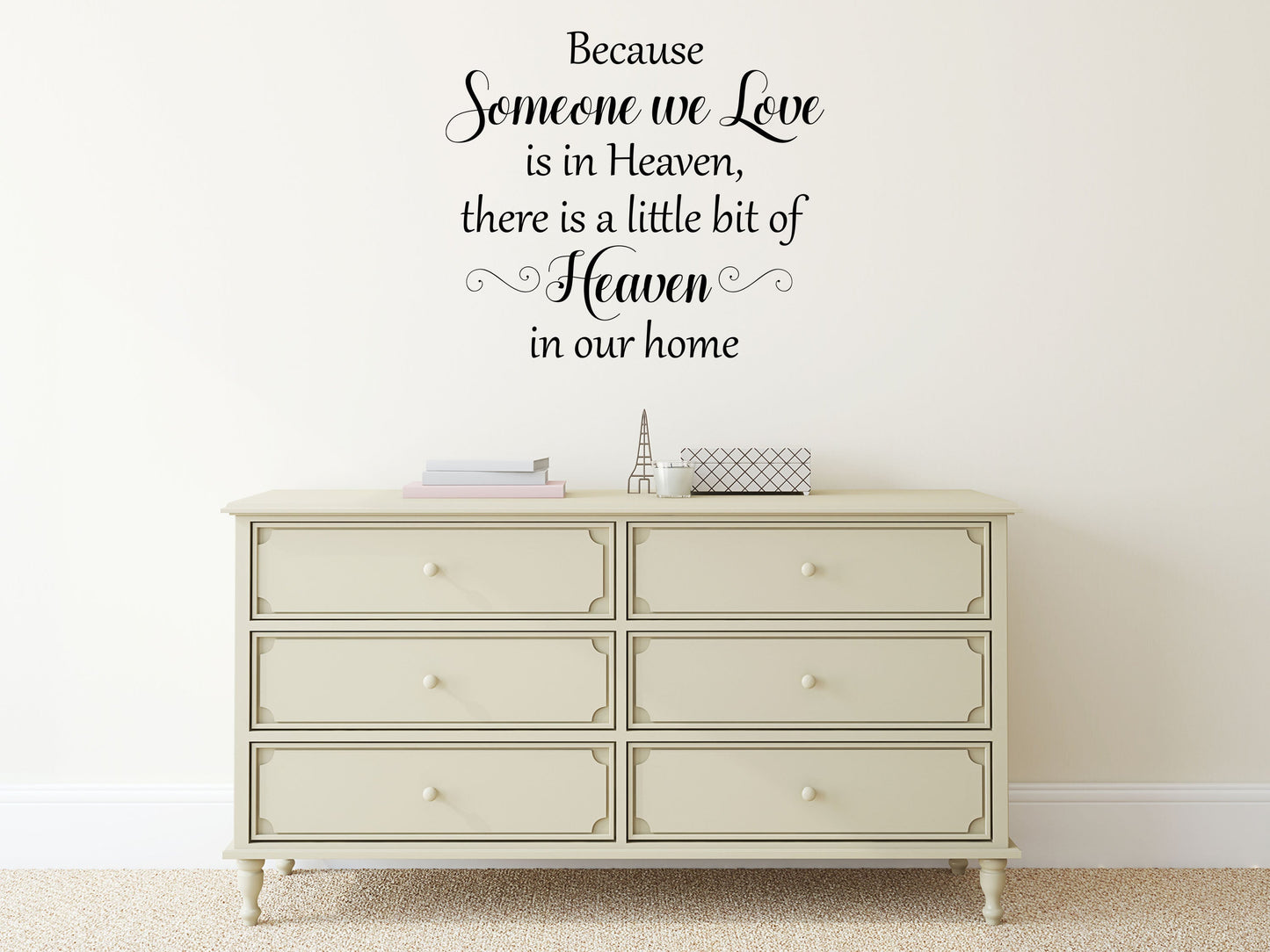 Because Someone We Love Home Quote Wall Stickers Vinyl Wall Decal Done 