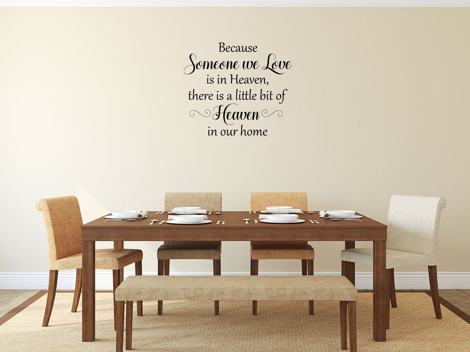 Because Someone We Love Home Quote Wall Stickers Vinyl Wall Decal Done 