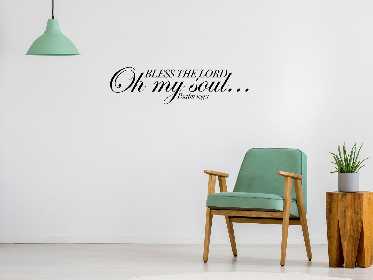 Bless the Lord Oh my Soul Bedroom Wall Decor Sticker Vinyl Wall Decal Inspirational Wall Signs 