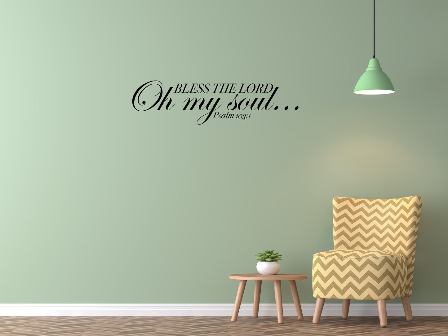 Bless the Lord Oh my Soul Bedroom Wall Decor Sticker Vinyl Wall Decal Inspirational Wall Signs 