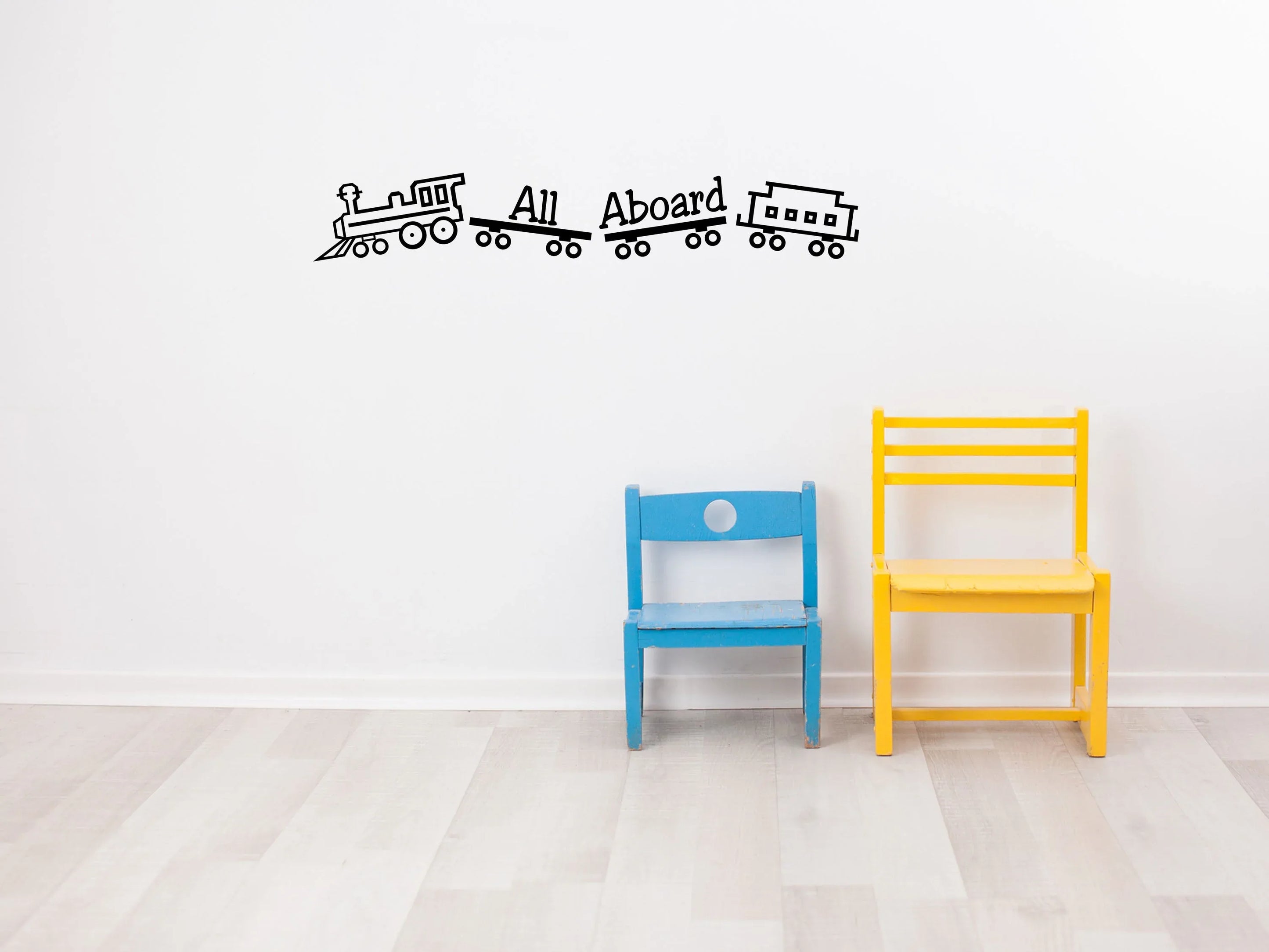 All Aboard Wall Decal - Inspiration Wall Signs – Inspirational Wall Signs