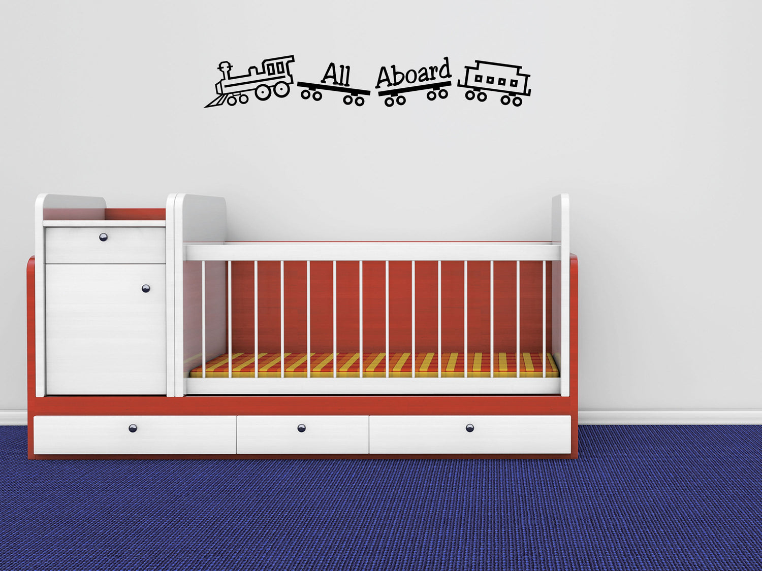 Boys Room Train Wall Stickers - Inspirational Wall Decals Vinyl Wall Decal Inspirational Wall Signs 