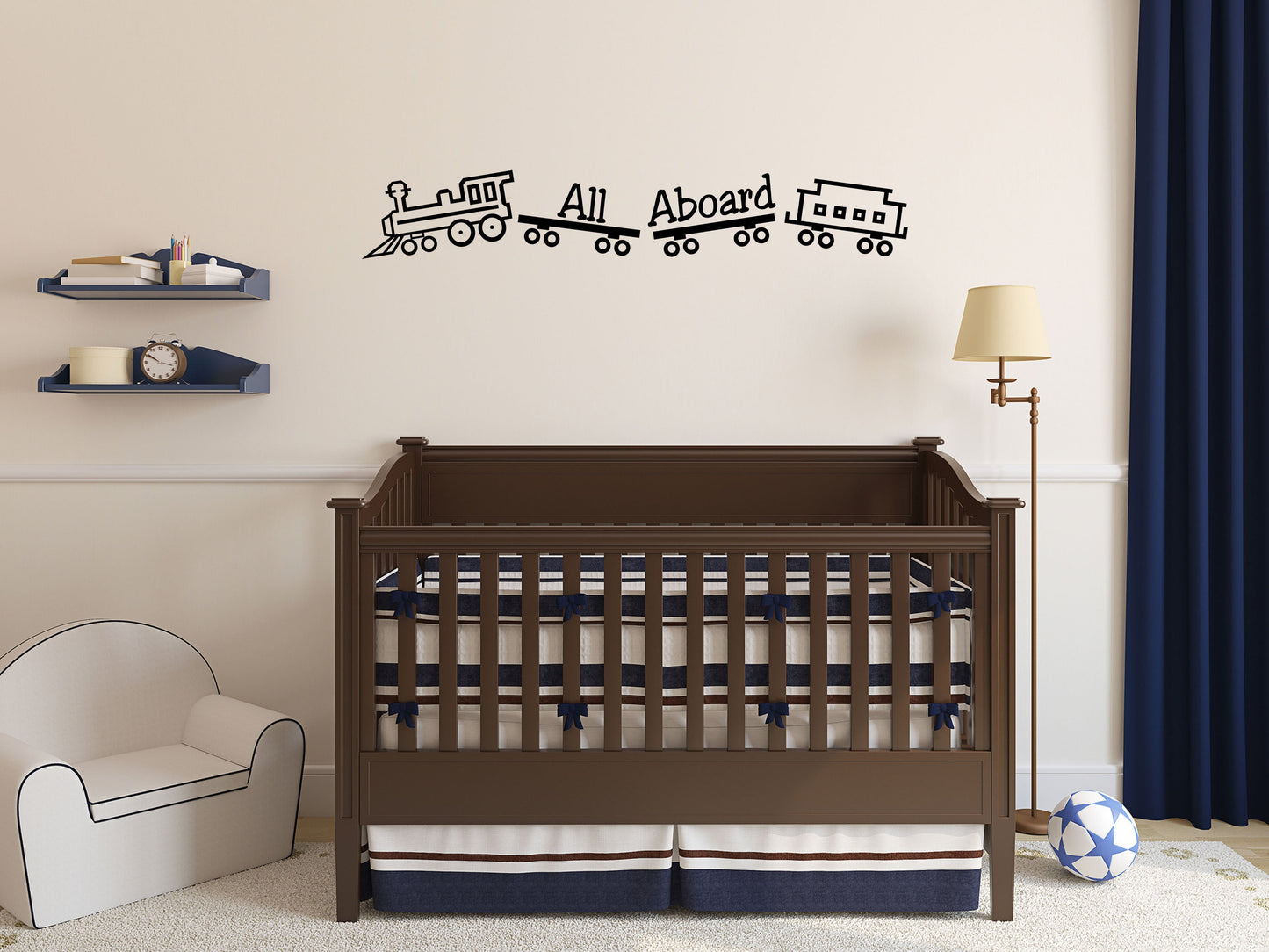 Boys Room Train Wall Stickers - Inspirational Wall Decals Vinyl Wall Decal Inspirational Wall Signs 