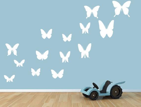 Butterfly Vinyl Wall Decal Stickers - Inspirational Wall Decals Vinyl Wall Decal Inspirational Wall Signs 