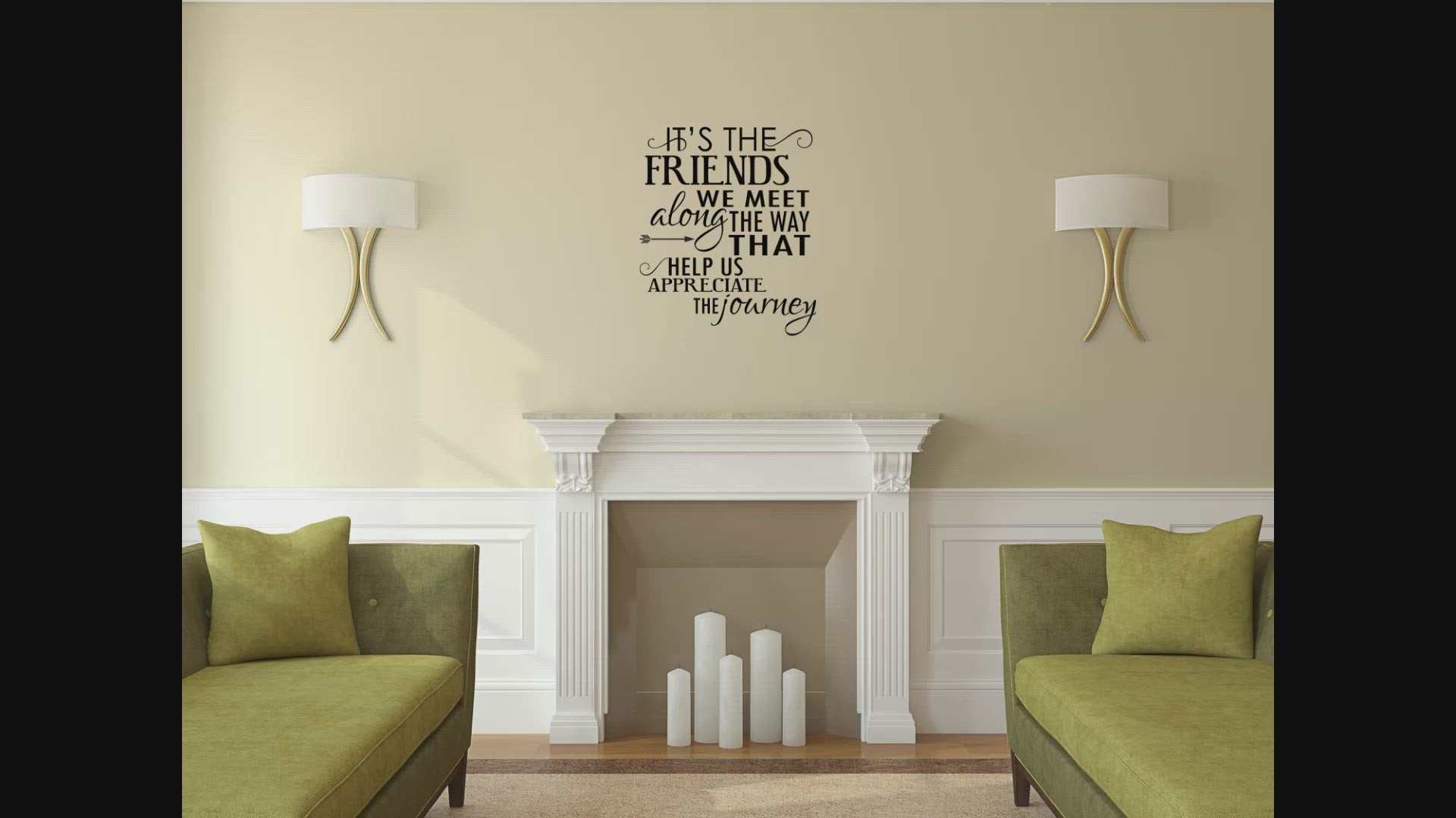 It's The Friends We Meet Bedroom Wall Decal