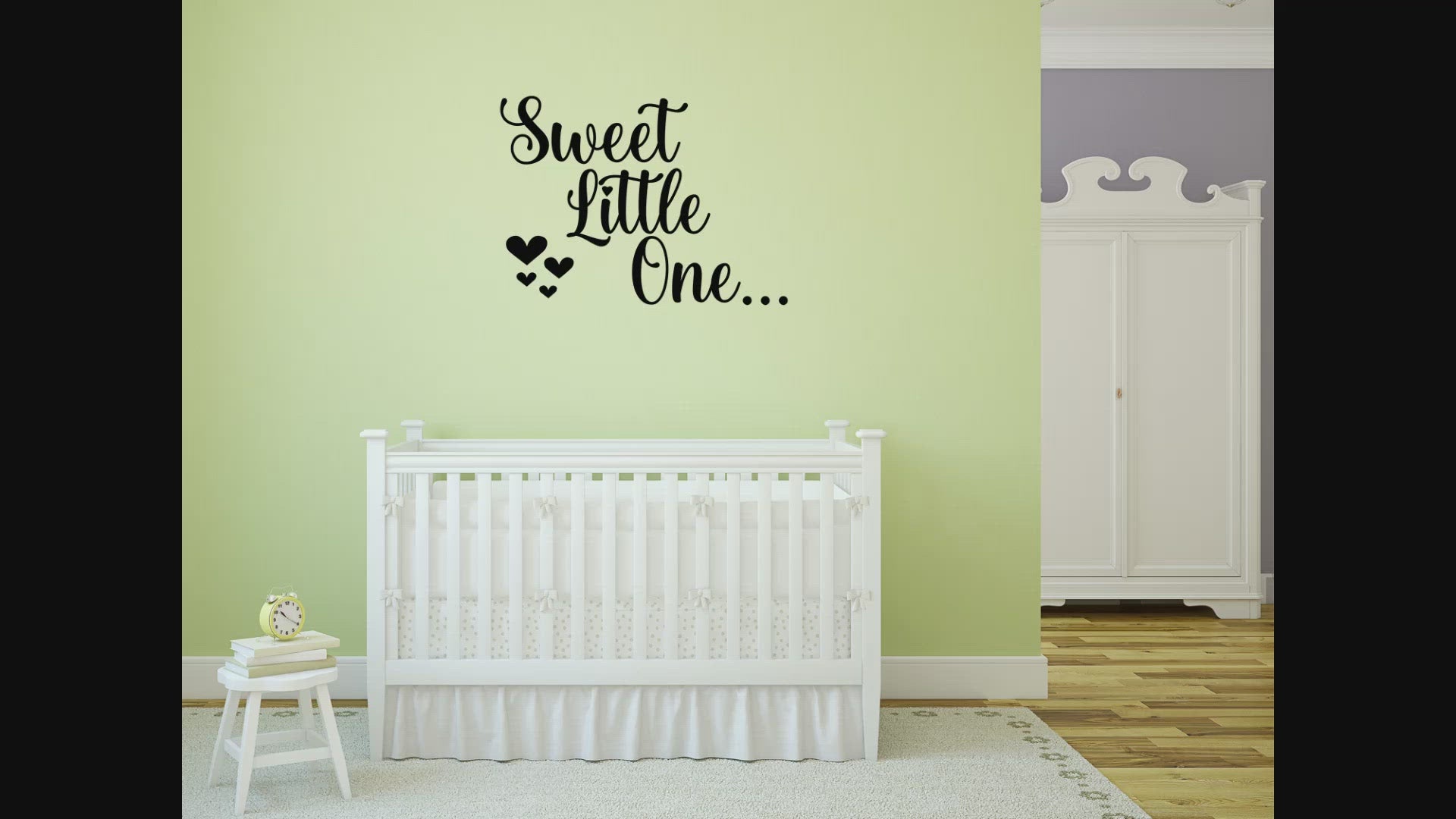 Sweet Little One Decal  - Nursery Wall Art - Sweet Little One Wall Sign - Baby Wall Decal - Cute Nursery Decal