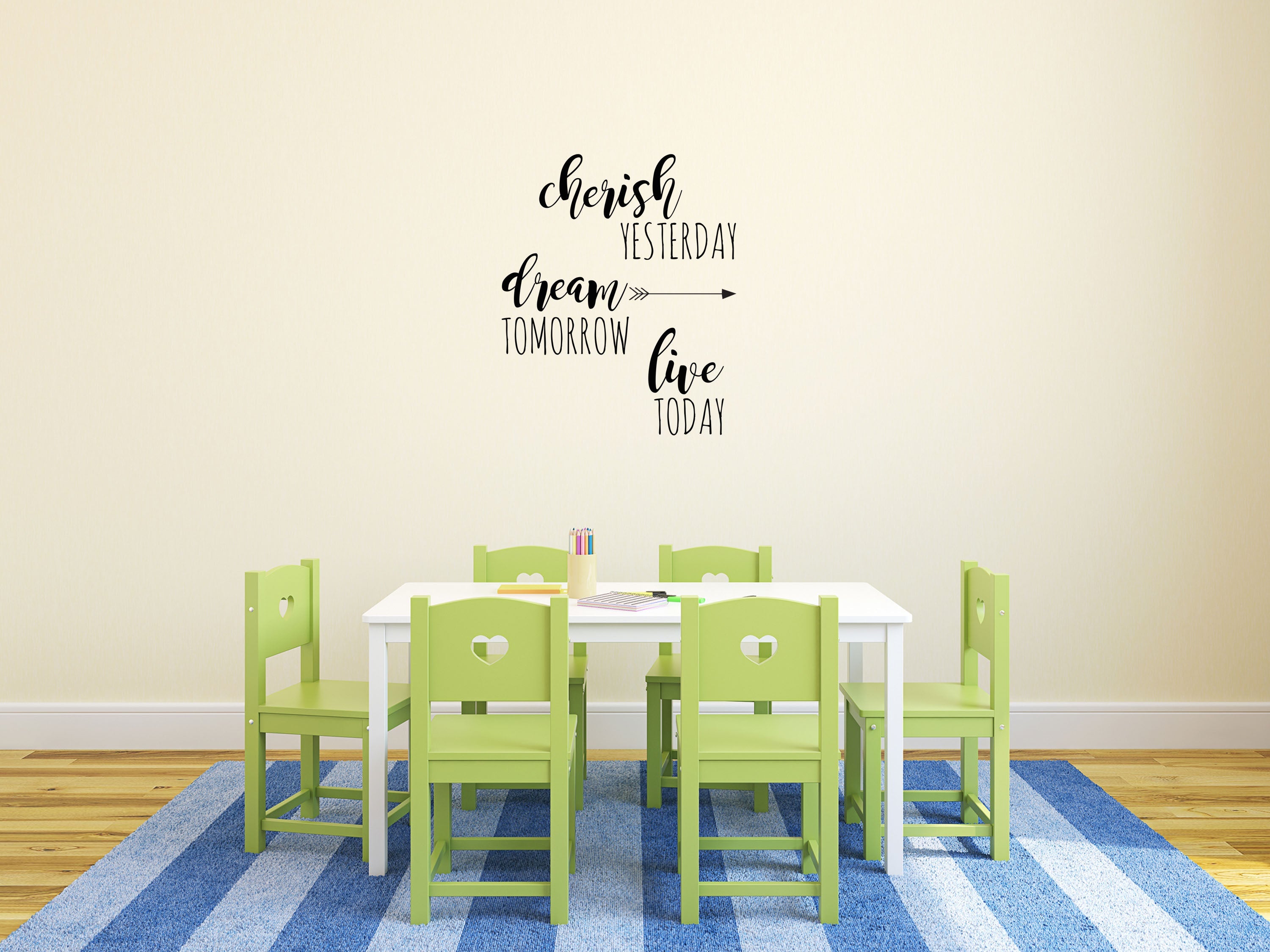 Cherish Dream Live Decal - Cherish Yesterday Decal - Dream Decal - Cherish Wall Sign - Cherish Yesterday Wall Art Vinyl Wall Decal Inspirational Wall Signs 