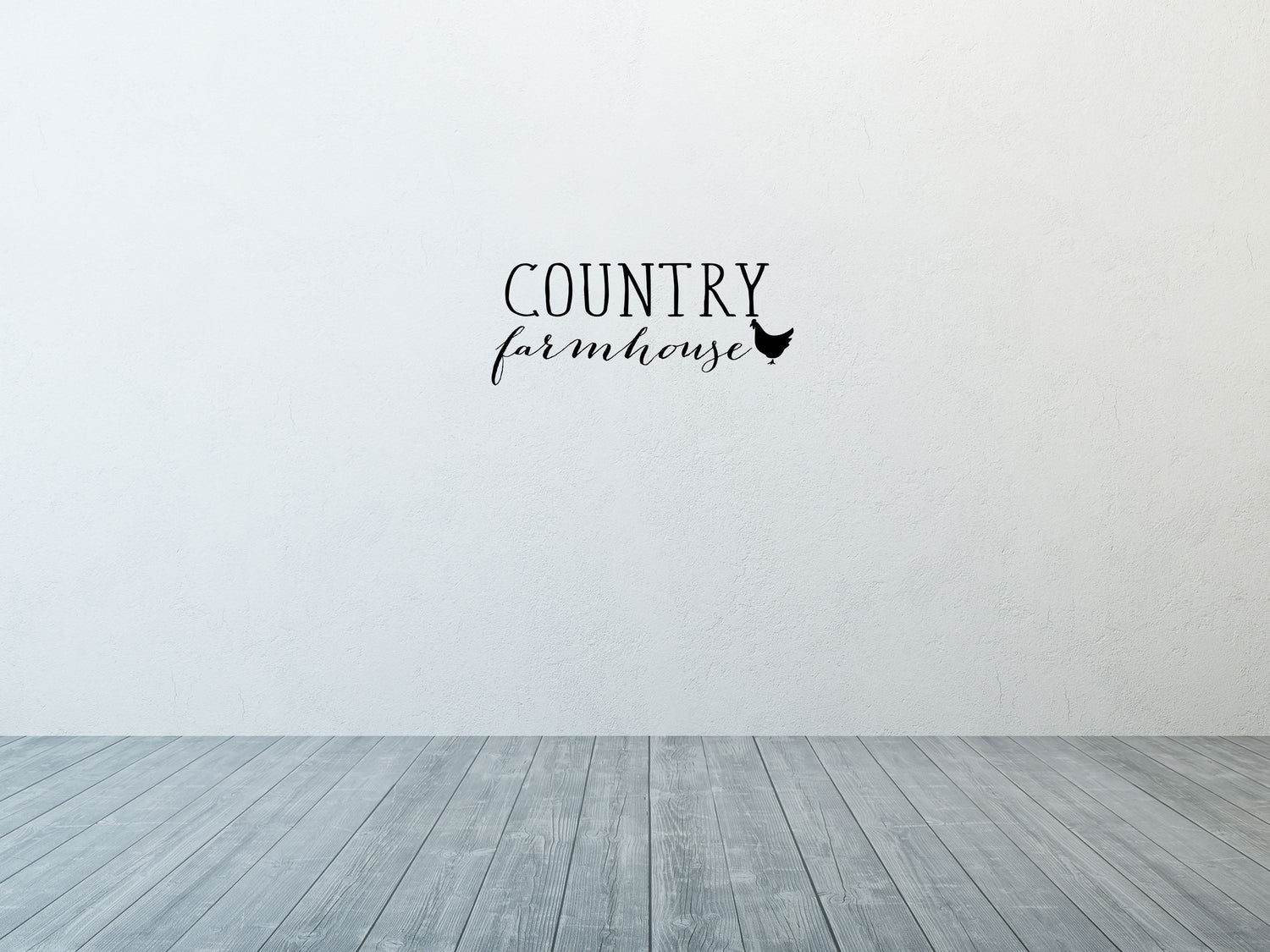 Country Farmhouse Wall Decal - Farmhouse Decal - Country Farm Wall Art - Chicken Wall Decal - Farmhouse Wall Decor Inspirational Wall Signs 
