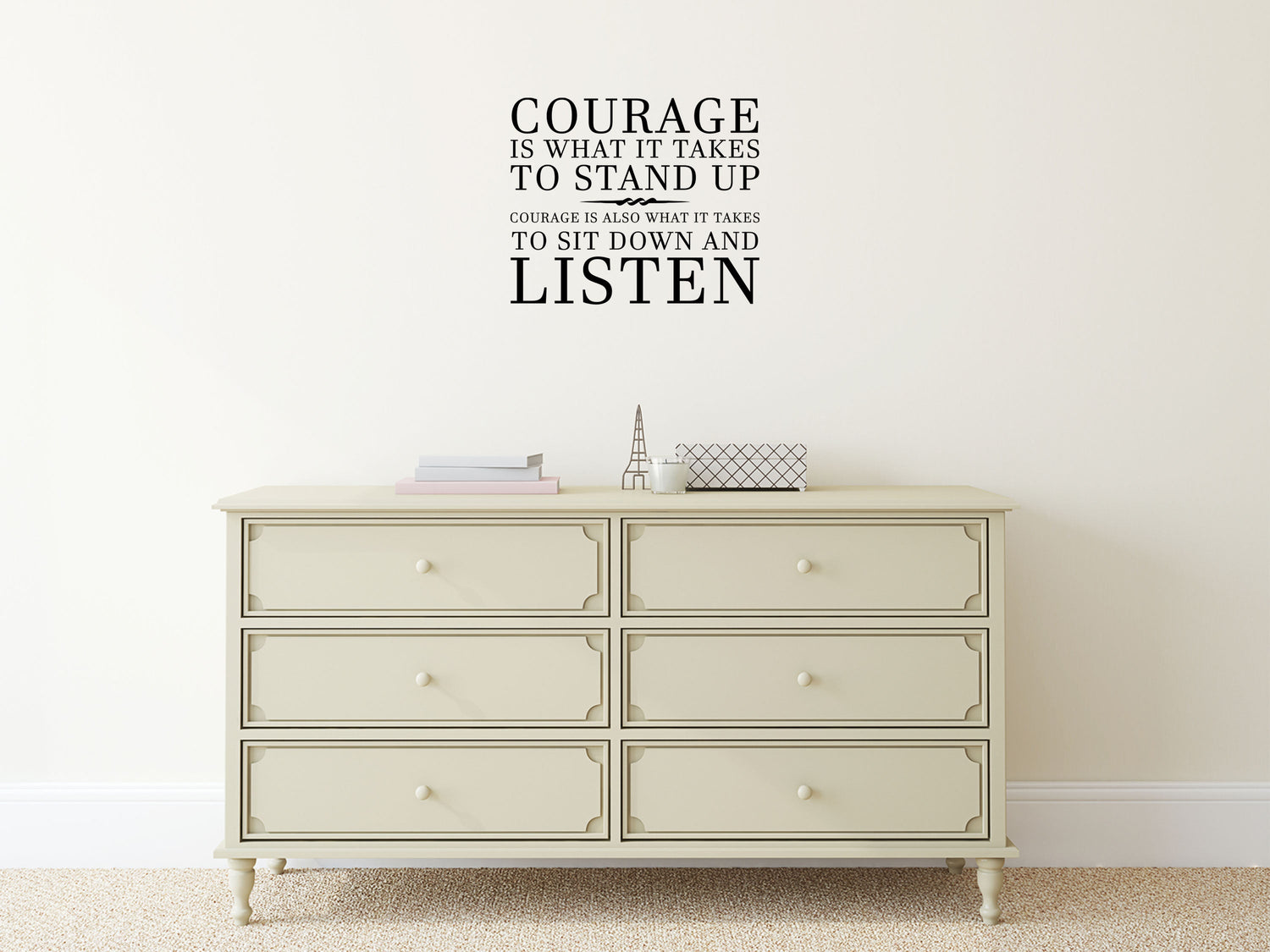 Courage Is What It Takes Vinyl Wall Decal Winston Churchill Wall Decal Handmade Vinyl Wall Art - Motivational Wall Decal Wall Quote Vinyl Wall Decal Inspirational Wall Signs 