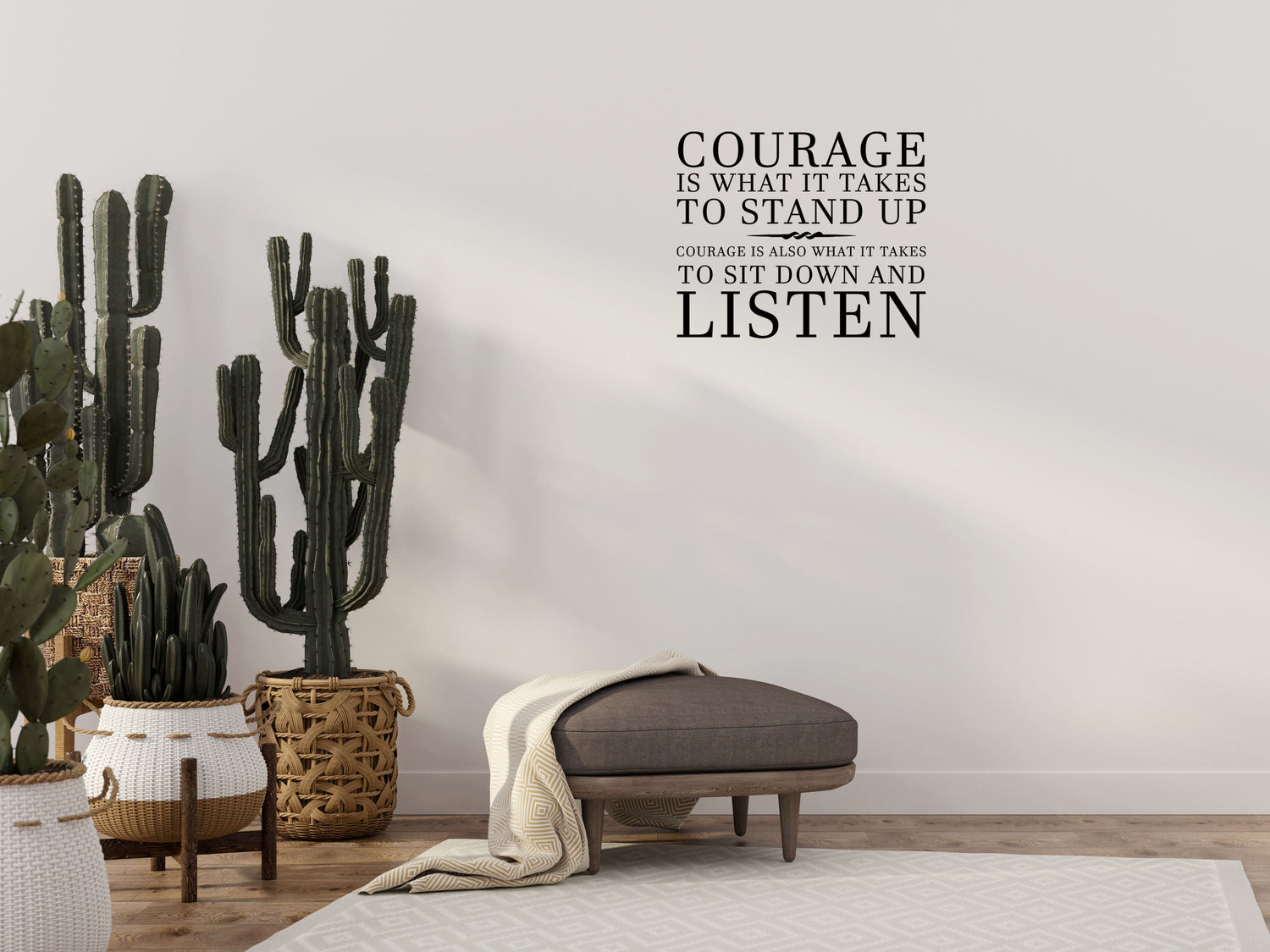 Courage Is What It Takes Vinyl Wall Decal Winston Churchill Wall Decal Handmade Vinyl Wall Art - Motivational Wall Decal Wall Quote Vinyl Wall Decal Inspirational Wall Signs 