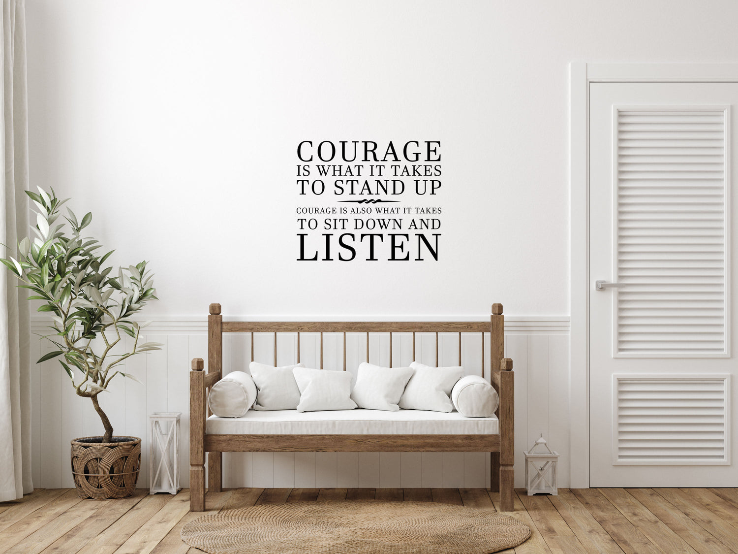 Courage Is What It Takes Vinyl Wall Decal Winston Churchill Wall Decal Handmade Vinyl Wall Art - Motivational Wall Decal Wall Quote Vinyl Wall Decal Inspirational Wall Signs 