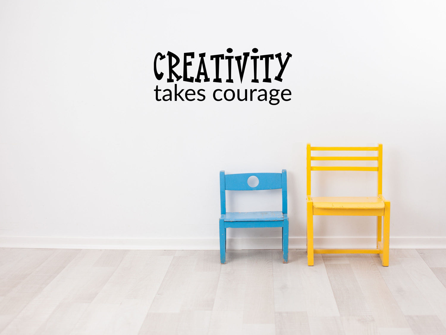 Creativity Takes Courage - Inspirational Wall Decals Vinyl Wall Decal Inspirational Wall Signs 