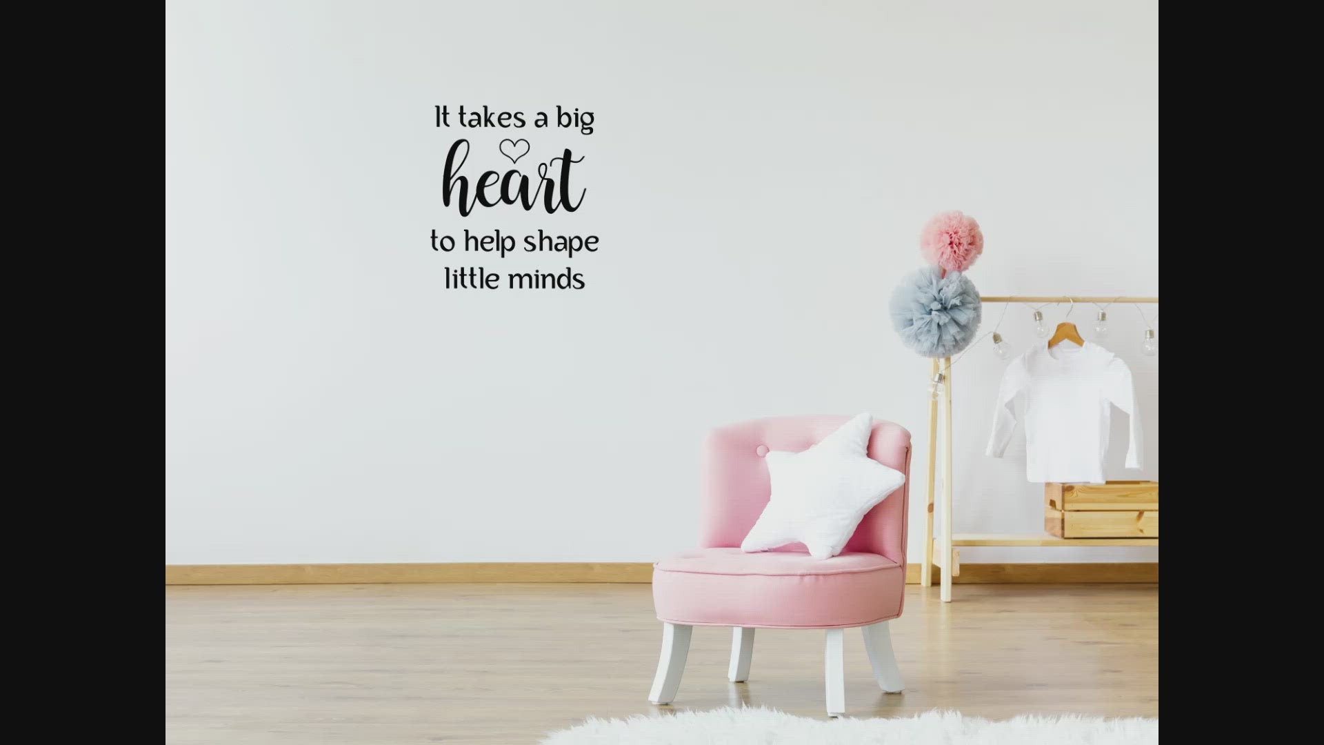 It Takes A Big Heart Wall Decal