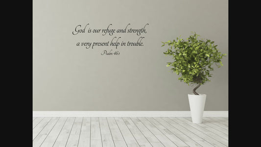 Psalm 46:1 - Scripture Wall Decals
