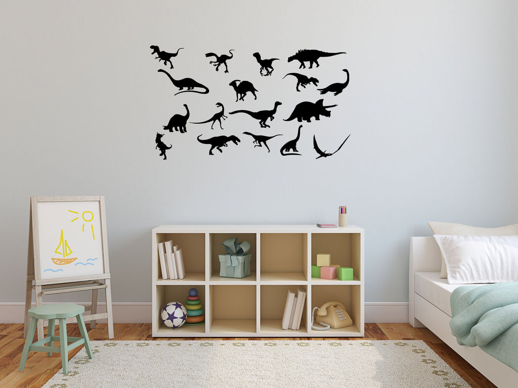 Dinosaur Stickers Bedroom Decal - Boy's Room Decor - TRex Decals- Inspirational Wall Decals Vinyl Wall Decal Inspirational Wall Signs 