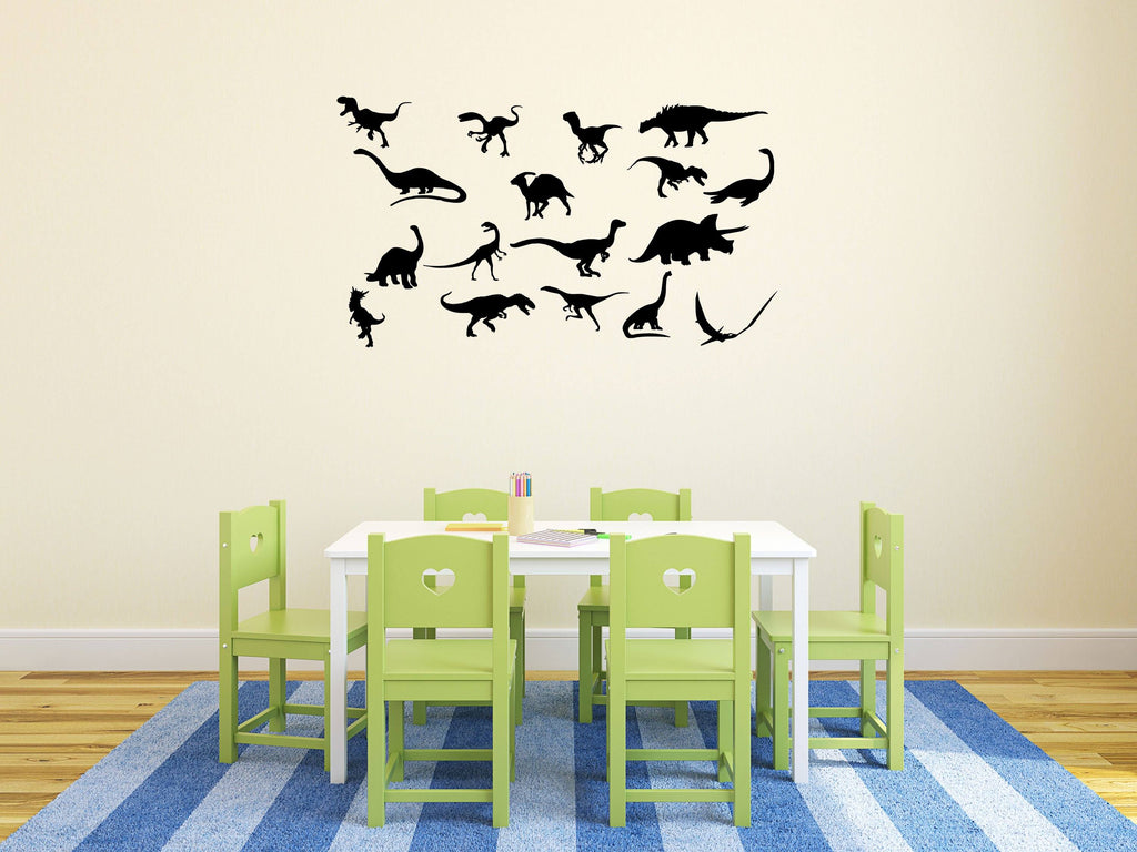 Dinosaur Stickers Bedroom Decal - Boy's Room Decor - TRex Decals- Inspirational Wall Decals Vinyl Wall Decal Inspirational Wall Signs 