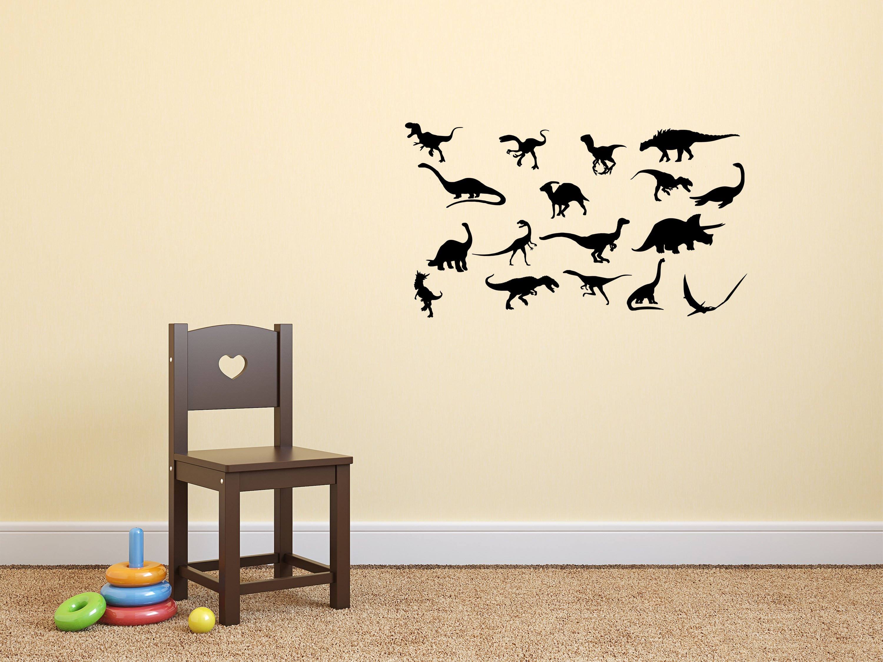 Dinosaur Stickers Bedroom Decal - Boy's Room Decor - TRex Decals- Inspirational Wall Decals Vinyl Wall Decal Inspirational Wall Signs 