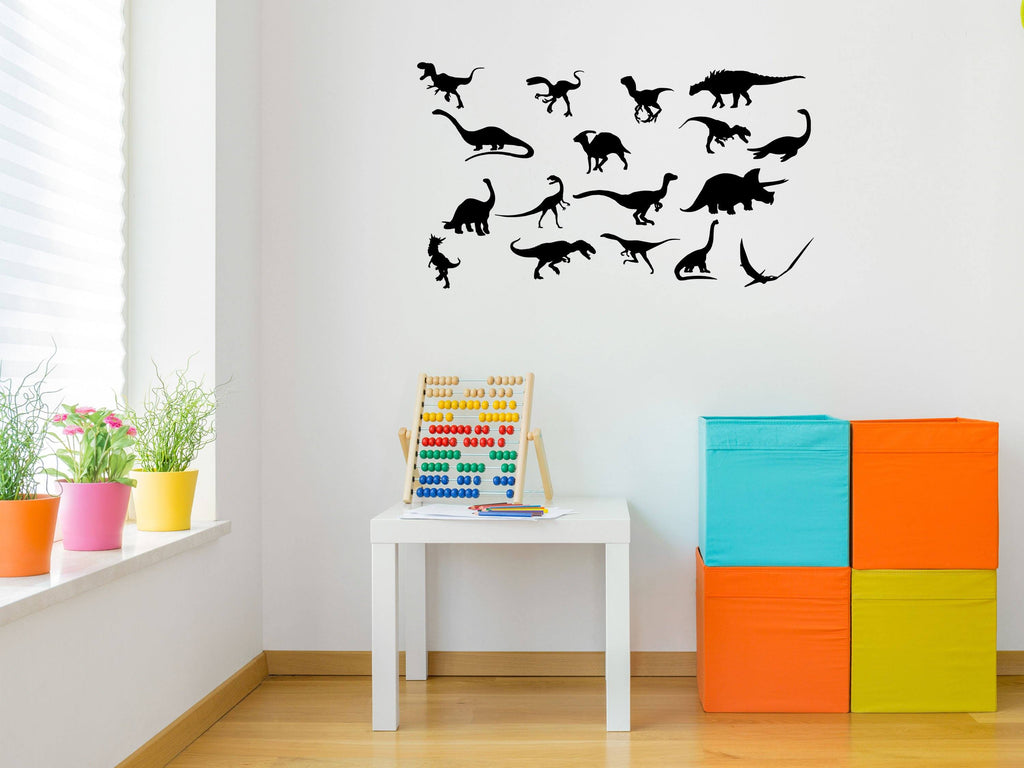 Dinosaur Stickers Bedroom Decal - Boy's Room Decor - TRex Decals- Inspirational Wall Decals Vinyl Wall Decal Inspirational Wall Signs 