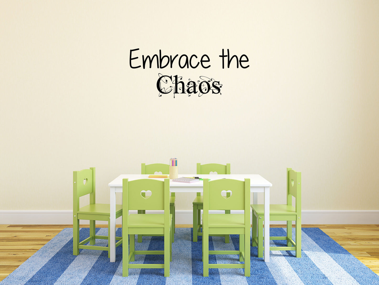 Embrace The Chaos - Inspirational Wall Decals Vinyl Wall Decal Inspirational Wall Signs 